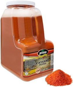 Prima Spice Hot Cayenne Pepper Powder Bulk 5 LBS- Red Ground Pepper 60,000 SHU Heat Unit- Kosher & Gluten Free All Natrual Red Pepper- Freshly Packed In USA, For Commercial & Home Use