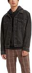 Levi's Men's Trucker Jacket (Also Available in Big & Tall), Blow Away - Black, Medium