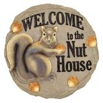 Spoontiques Nut House Stepping Stone Outdoor Garden Décor, Multi