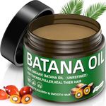 Raw Batana Oil for Hair Growth Dr. Sebi 100% Organic Batana Oil From Honduras, Natural & Pure Hair Oil Repairs Damaged Hair, Prevents Hair Loss and Enhances Hair Thicknes 4.05 OZ