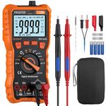Proster Digital Multimeter 6000 Counts TRMS Auto Range NCV Detector DC AC Voltage Current Meter Temperature Capacitance Resistance Diode Continuity Tester