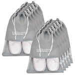 SHOESHINE Shoe Bag for Storage Shoes for Men and Women Travel Essentials Shoe Cover or Shoe Bags Pouches Transparent Shoe Bag for Travel or Accessories - Pack of 10 Shoe Pouch