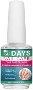 3 Days Nail Care Keratin Amino Acid Strengthener, Growth Serum & Clear Polish, for Weak Damaged Nails
