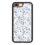 Axulimin Cute Blue Flower Floral Aesthetic Phone Case for iPhone 8 Plus & iPhone 7 Plus Case for Teen Girls Women Kids Girls -5.5Inch