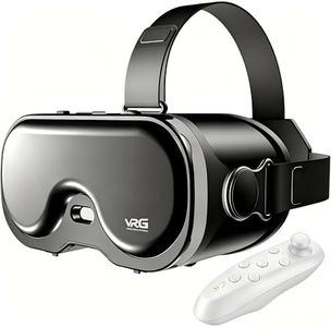 VR Headset for Phone, 3D Family Anti-Blue Eyes Protected HD Lenses, 120° FOV Virtual Reality Headsets VR Goggles for iPhone17/16/15/14/13/12/11, Samsung, Android (Jet-Black)