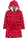 Simple Joys by Carter's Girls' Toddler Cozy Robe, Dots, 4T-5T