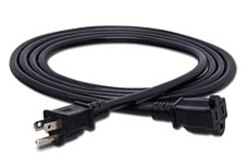 Hosa PWX-415 14 AWG NEMA 5-15R to NEMA 5-15P Power Extension Cord, 15 feet