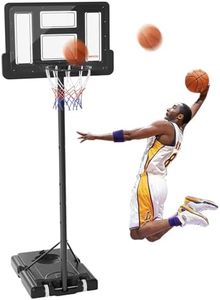 DRINCOSH Cerceau de basket-ball portable de 1,3 à 3 m réglable en hauteur pour piscine extérieur/intérieur 111,8 cm