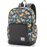 VASCHY Toddler Kids Backpacks, Cute Lightweight School Bag Water Resistant Preschool Backpack for Boys with Chest Strap Baby Lions