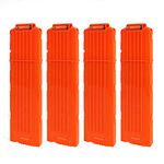 FUCAS Soft Bullet 4pcs Clips 18 Bullets Dart Gun Clips Magazine Clip for Nerf Toy Dart Gun