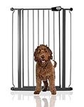 Bettacare Child and Pet Gate, 75cm - 83cm, Slate Grey, Extra Tall Gate 104cm in Height, Pressure Fit Stair Gate, Baby Gate and suitable for Dog Gate or Pet Barrier, Easy Installation