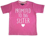 Edward Sinclair 'Promoted to Big Sister' 3-4 Pink T Shirt with White Print