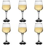 Argon Tableware Tallo White Wine Glasses - Contemporary White Wine Glasses - Dishwasher Safe - 295ml - Clear - Pack of 6