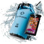 Earth Pak -Waterproof Dry Bag - Roll Top Dry Compression Sack Keeps Gear Dry for Kayaking, Beach, Rafting, Boating, Hiking, Camping and Fishing with Waterproof Phone Case