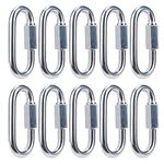 Quick Link Locking Carabiner Chain Quick Links Connector M6 6mm 10Pcs