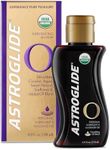 Astroglide Sensual Massage Oil and Lube (4oz), O Organic Essential Oil Based Hydrating Personal Lubricant, USDA Certified Organic