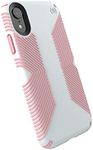 Speck Products Presidio Grip iPhone XR Case, Dove Grey/Tart Pink