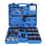 Trintion 28PCS Radiator Pressure Tester Kit Universal Cooling System Tester Kit Imprint Device and Adapters Professional Radiator Tool Kit for Leak Detection Coolant Filling for Cars