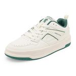 Red Tape Casual Sneaker Shoes For Men | Comfortable, Breathable, Arch Support & Shock Absorbant Beige/Green, 11 UK