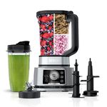 Ninja SS300C, Foodi 3in1 Power Blender & Processor System with Nutrient Extractor, 5 Auto-iQ Presets, Silver, 1200W (Canadian Version), 72oz