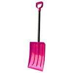 ERA Kids Snow Shovel with Steel Shaft— Colorful Scoop for Chores and Winter Activites, Pink