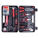 CARTMAN 160 Piece General Household Hand Tool Set Kit with Plastic Toolbox Electricians Tools