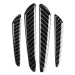 VOBOR Carbon Fiber Door Guard, 4 Pcs Car Door Edge Protector, Universal Self-adhesive Bumper Protector Strips Trim Cover