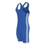 adidas Wrestling 3 Stripes Singlet - Royal/White - XLarge