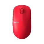 Pulsar Gaming Gears X2H (High Hump) Wireless Gaming Mouse - Ultra Lightweight 54g, Symmetrical, 2.4GHz, 1KHz Polling Rate, PAW3395 26K DPI Sensor, Up to 100 Hours of Battery Life - Red