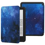 MoKo Case Fits 6" All-New Kindle (11th Generation-2024/2022 Release), Lightweight Shell Cover with Auto Wake/Sleep for Kindle 2024/2022 11th Gen e-Reader, Blue Starry Sky