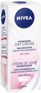 NIVEA Nourishing Day Cream, 24H Moisture for Dry Skin, 50ml