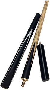 MU Snooker Pool Cue, 3/4 Jointed Handmade Ash Shaft 3 Piece with Extension Accessories