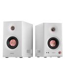 Edifier MR5 2.0 Studio Monitor Bookshelf Speakers, 110W(RMS), Hi-Res Audio, Bluetooth 6.0, 3-Way Active Design, Room Compensation, XLR/TRS/RCA Inputs, Compact Size for Home Studio & Music - White
