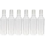 PEARLPET Nile BPA-free Plastic Water Bottle Set of 6 Pcs, Each 1000ml, Transparent