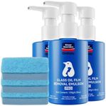 Glodway Car Glass Windshield Cleaner,Oil film Remover, Streak-Free Shine on Windows, Windshields, and Mirrors, Ammonia Free, for Auto and Home,4.58 OZ,3 Pack