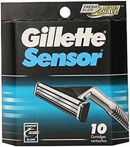 WallEc(TM Gillette Sensor Refill Razor Blades 50 Cartridge Cartridges 5 Pack of 10