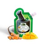 Indus Valley Bio Organic Kasturi Haldi & Coconut Malai Ubtan, Skin Brightening Paste with Besan & Mango Butter for Face & Body