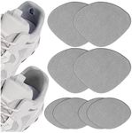 Self-Adhesive Shoe Hole Repair Patch, 4 Pairs Sneaker Heel Repair Patch for Leather Shoes and High Heels, Grey