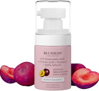 BLUSHLIN 10% Tranexamic Acid Cream with 2% Kojic Acid + 5% Vitamin C + 1% Arbutin | Pigmentation Removal Face Cream | Helps Even Skin Tone, Reduce Dark Spots, Blemishes and Scars - 10gm