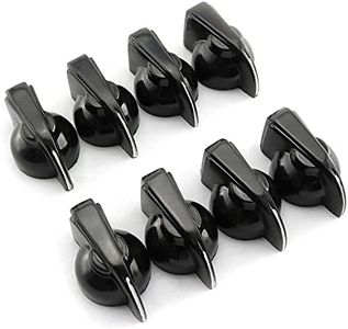 Longdex Chicken Head Knob 8PCS Black Vintage Guitar Amplifier Potentiometer Knob with Set Screw