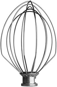 KitchenAid Batidor Inoxidable/Acero/para Robot de Cocina 5KPM5, Plata