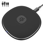 Fast Wireless Charger for Samsung and iPhone - NANAMI 15W Max Qi Cordless Charging Pad for iPhone 15 14 13 12 11 SE2 XS Max XR XS X 8 Plus 8 and Samsung Galaxy S24 S23 S22 S21 S20 FE S10 S9 S8 Note 20