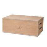 PhotosBridge Full Standard Walnut Apple Box - Multi-Use Wooden Boxes for Studio, Use for Propping, Leveling, Standing, Film Set & Photography - 20" x 12" x 8" (51 x 30.5 x 20.3 cm)