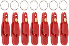 uncedaran Line Clip Snap Weight Release Clip for Offshore Fishing Planer Board Kite Heavy Tension Snap Release Clip Downriggers Outrigger Release Clips (7pcs Red)