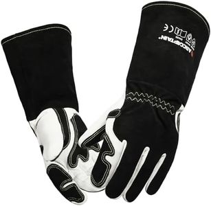 ARCCAPTAIN Tig Welding Gloves: Premium Goatskin Grain Leather, Dexterity, Comfort, Duralble Tig Gloves for Work Protection