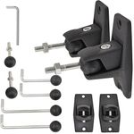 PAIR 2x - Universal Speaker Mount Brackets - Bookshelf Satellite Surround Sound
