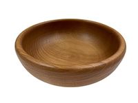 EFO Wooden Serving Bowl - Decorative Fruit Bowl - Food-Safe Salad Bowl - Natural Wood Snack Bowl - Stylish Rustic Wooden Bowl – Size 18 cm