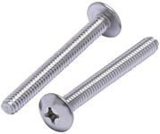 1/4"-20 X 2-1/4" Stainless Phillips Truss Head Machine Screw, (25pc), Coarse Thread, 18-8 (304) Stainless Steel, by Bolt Dropper