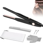 Hair Straightener, Pencil Straighteners for Short Hair, Mini Hair Straighteners for Woman and Man, Ceramic Panel with 4-Step Temperature Setting and Anti-scalding