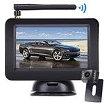 Wireless Reversing Camera, DOUXURY 4.3'' LCD Rear View Monitor + 170° Wide Angle IP68 Waterproof Rear View Camera, Night Vision Universal for Car Van Semi Truck